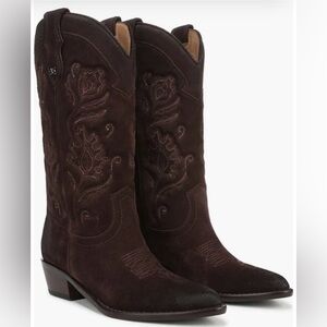 Sam Edelman Dark Brown Western Boots